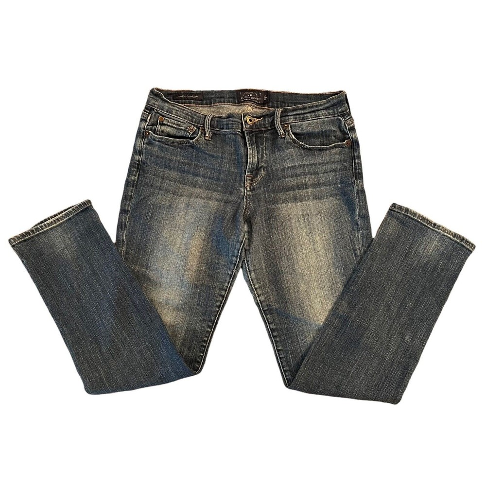 Lucky Brand Sweet'N Straight Mid Rise Denim Blue Jeans Women's Size 8